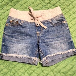 Kids Justice Size 7 Slim blue jean shorts
